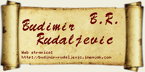 Budimir Rudaljević vizit kartica